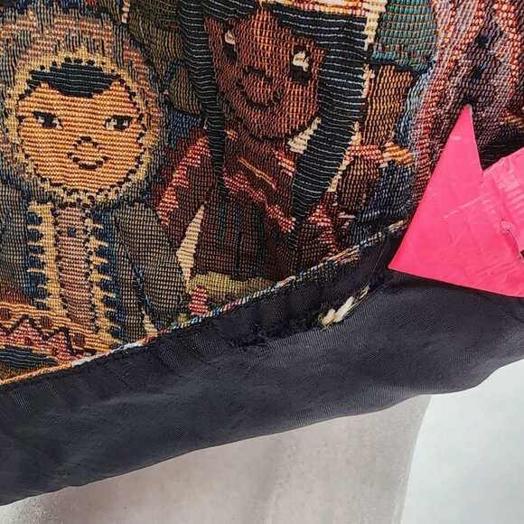 Vintage CLIO International Children Tapestry Vest Womens Petite PS - Picture 7 of 11